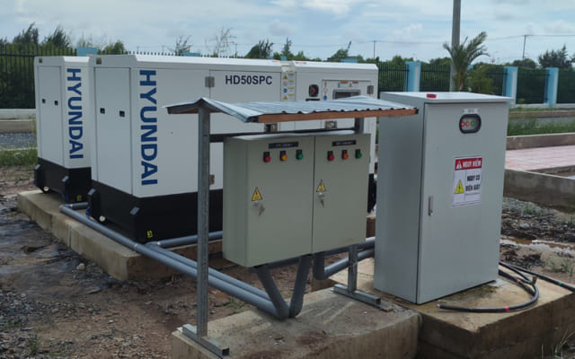 Máy phát điện công nghiệp Hyundai HD50SPC tại Kiên Giang