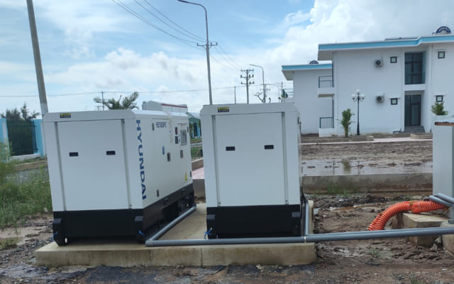 Máy phát điện công nghiệp Hyundai HD50SPC ở Kiên Giang