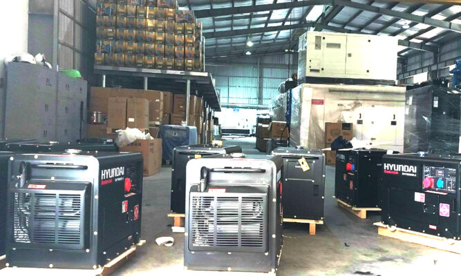 Máy phát điện chạy dầu gia đình ở Bình Dương