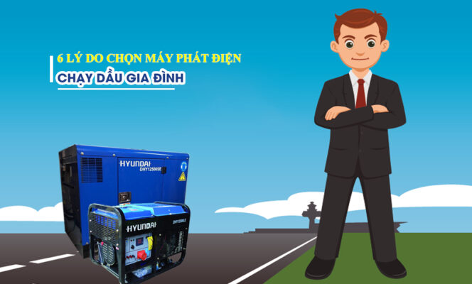 Những lý do nên mua máy phát điện chạy dầu gia đình